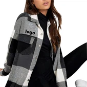 Plus Size Ntev Tes Tsho Poj Niam Jackets